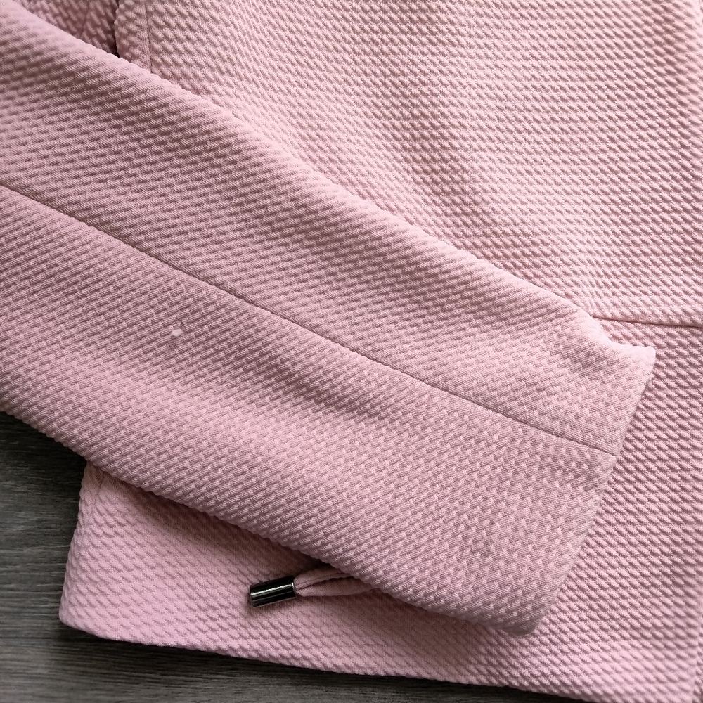 Haute Monde Los Angeles Open Front Pink Blazer Jacket Size M - Picture 4 of 10